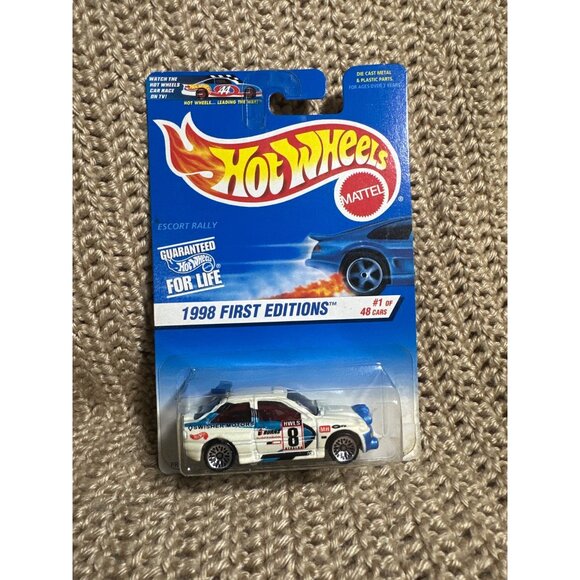 Hot Wheels 1998 First Editions Escort Rally #1/48 Die-Cast Collectible Car - Picture 1 of 2